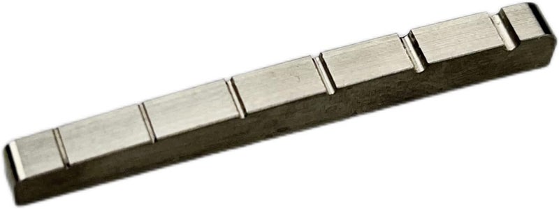Kaynes 43mm Titanium Alloy Guitar Nut Replacement for Fender Telecaster Tele Stratocaster Strat ST TL Style Electric or Acoustic Guitar - Image 1